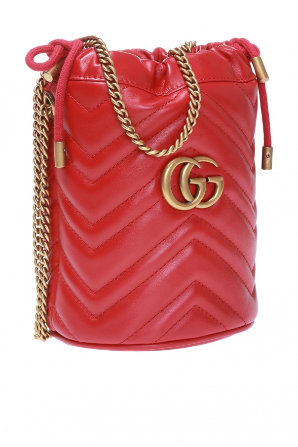 gucci bamboo handle marmont shoulder bag